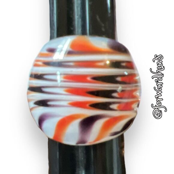 Hand-Blown Artisanal Glass Ring - Size 8.25 - Picture 9 of 14